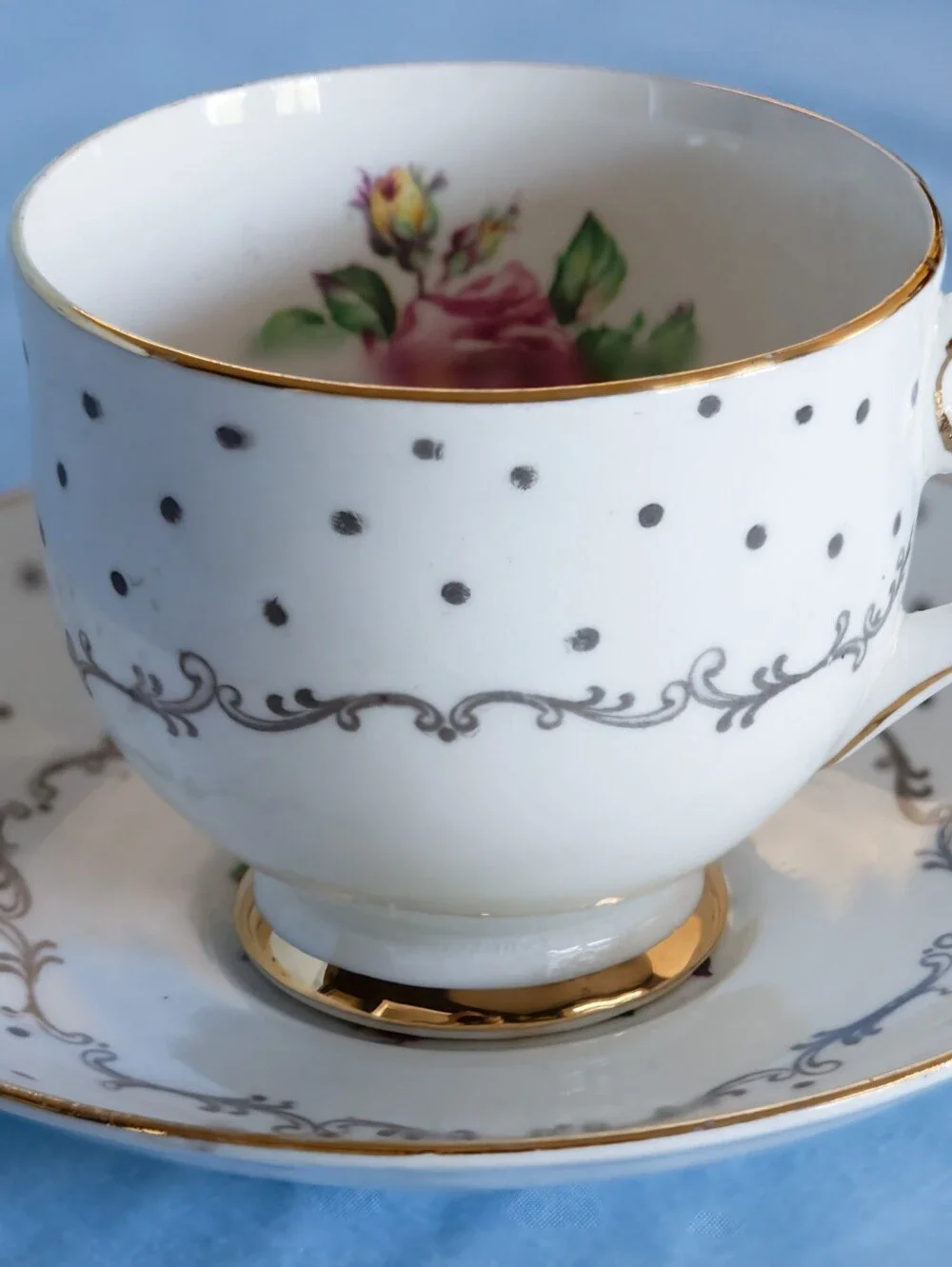 Beautiful England Cup  Saucer Set Of 8 Vintage,Royal Grafton, Rosina,Duchess,etc